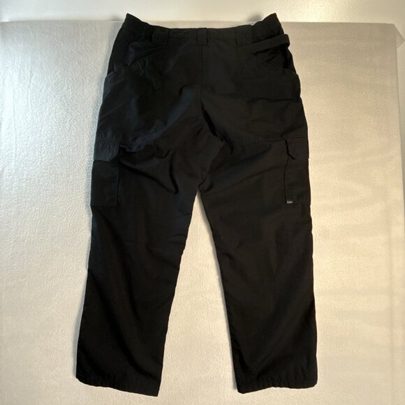 511 Tactical Mens Cargo Pants Ripstop Black Stretch Waist Workwear Size 38x30 - Picture 6 of 11